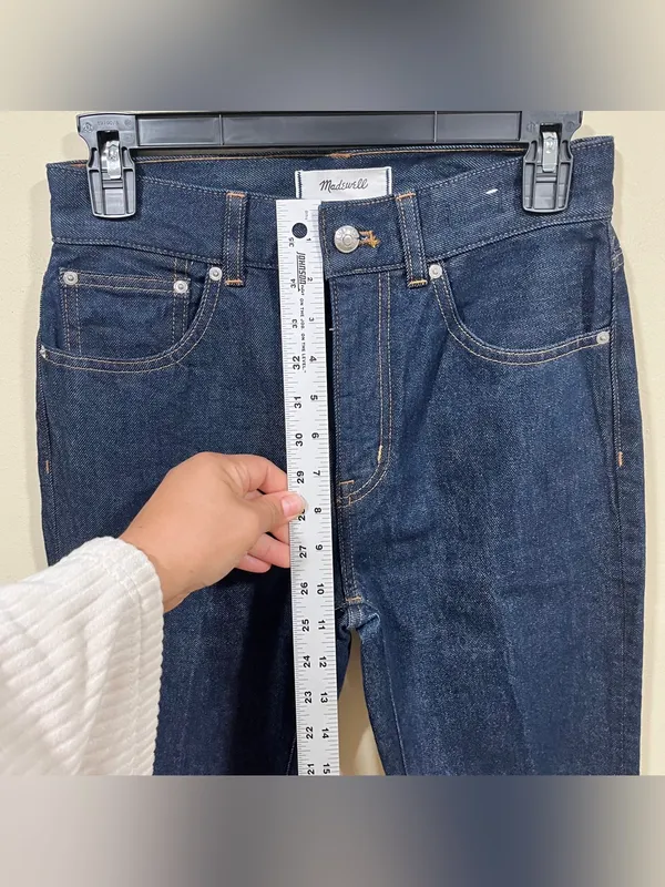 NWT Madewell The Vintage Flare Jean size 25 denim blue dark high rise - Image 10