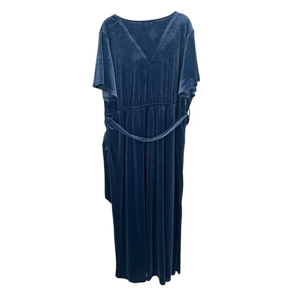 Baltic Born Velvet Wrap Maxi Blue 3XL Bridesmaid Autumn Wedding Guest‎ Dress - Image 3