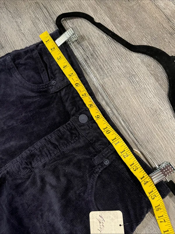 FREE PEOPLE NWT We The Free Deep Trance Dropped Corduroy Jeans / Deep Seas - Image 8