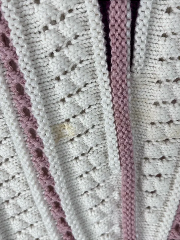 LE LIS 100% Cotton Striped Knit Sweater Vest Medium Preppy Golf Tennis Casual - Image 6