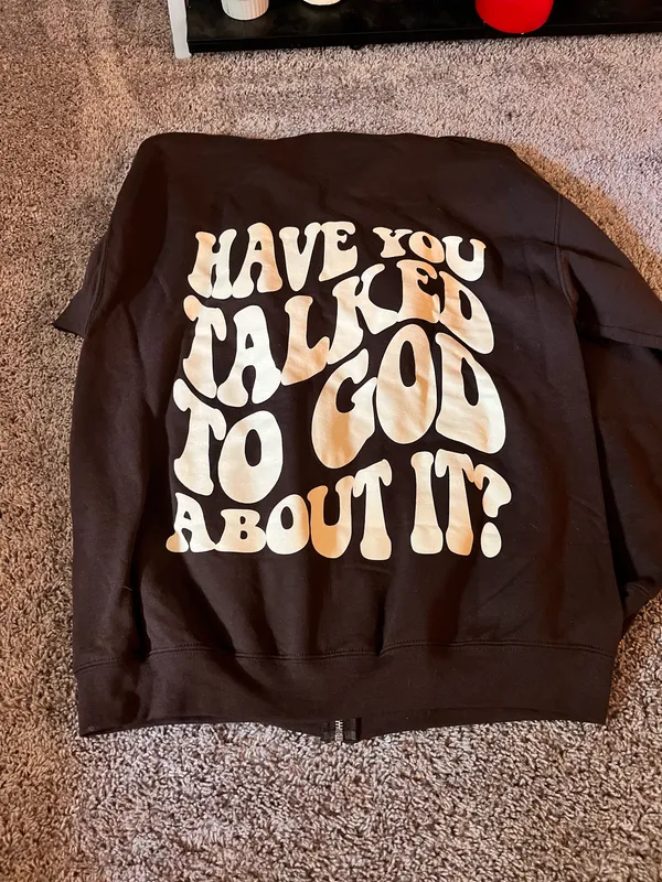 He Would Love First zip up hoodie - Image 2