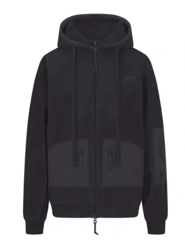 Skims fleece lounge oversized zip-up hoodie Color storm - Image 2