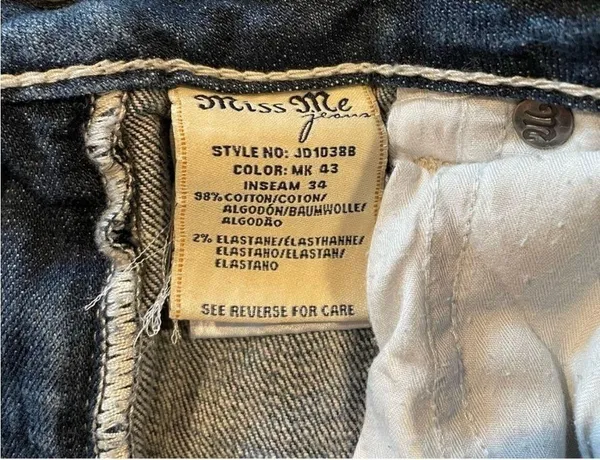 Miss Me Mid Rise Bootcut Jeans 27 JD1038B - Image 7
