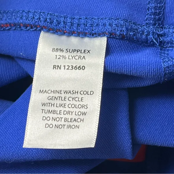 PURE BARRE Splits59 Womens Size‎ XS Leggings Blue Lycra Stretch Ribbed Leg NEW - Image 5