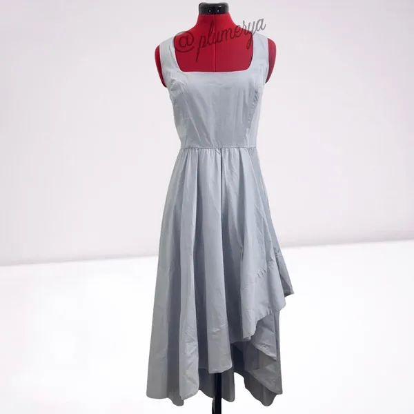 ASTR The Label Allora Asymmetrical High Low Dress in Periwinkle Blue Size L - Image 3