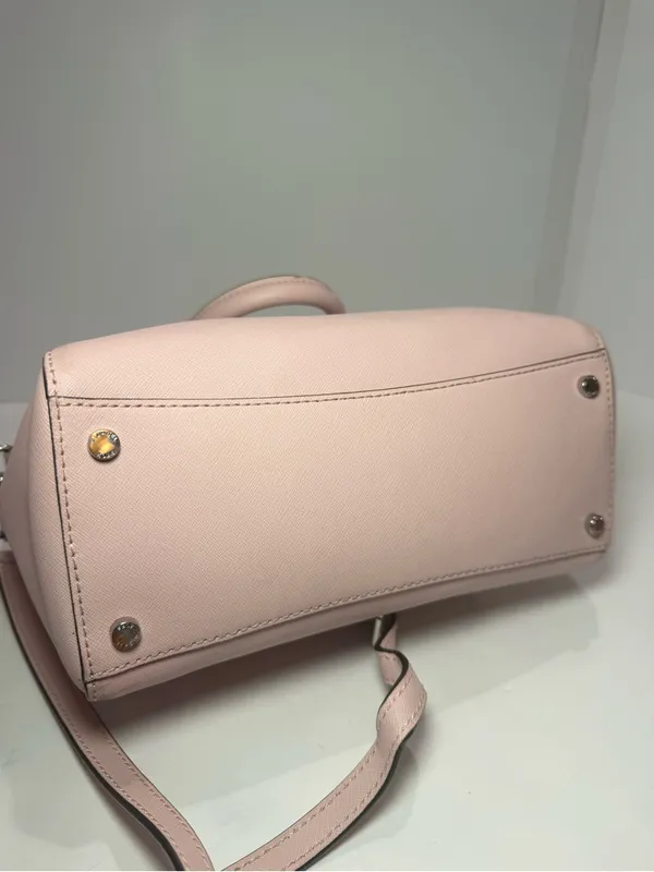 Michael Michael Kors Blush Pink Saffiano Leather Small Satchel Crossbody - Image 9