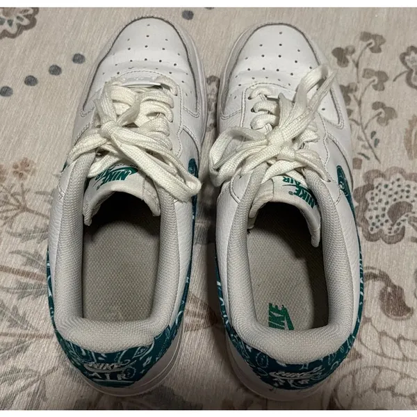 Nike Air Force 1 Low '07 Essential Green Paisley DH4406-102 Women's Size 8.5 - Image 5
