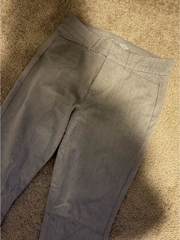 High waisted gray old navy pixie cute work pants - Image 2