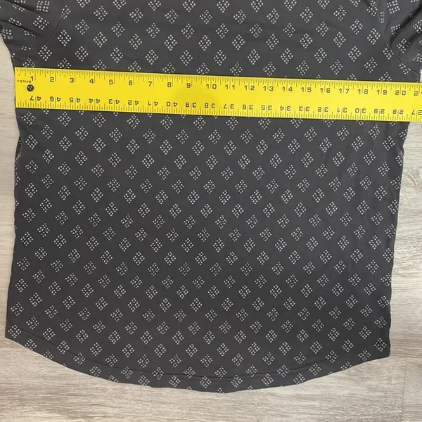 Abercrombie 2 Tone Gray Print Women’s Short Sleeve Crew Neck Tee Size L - Image 7