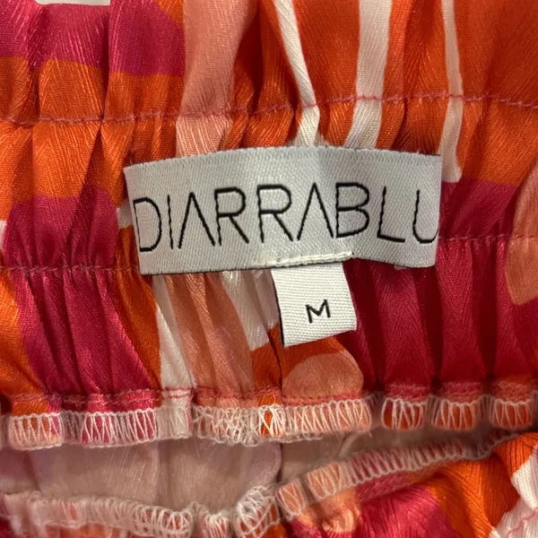 Diarrablu Abstract Print Wide Leg Pants Size M Colorful Pull-On - Image 2