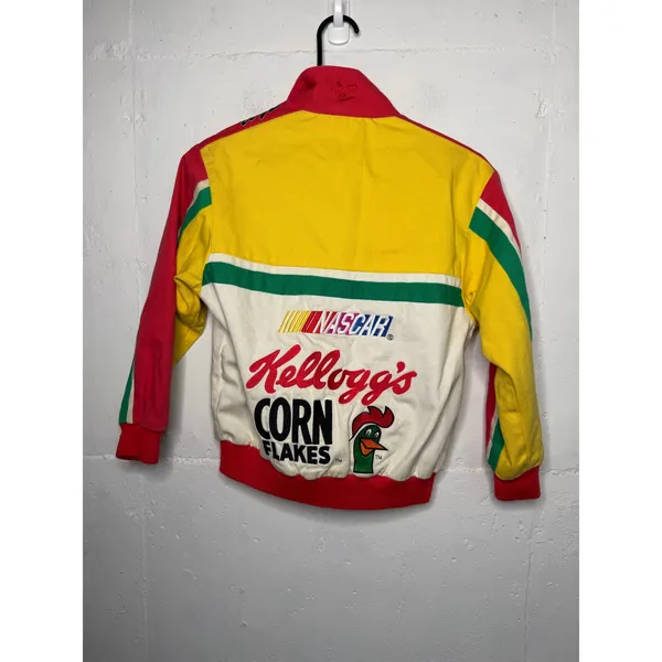 Vintage Womens Kelloggs Corn Flakes Chase Nascar Jacket Size Small - Image 7