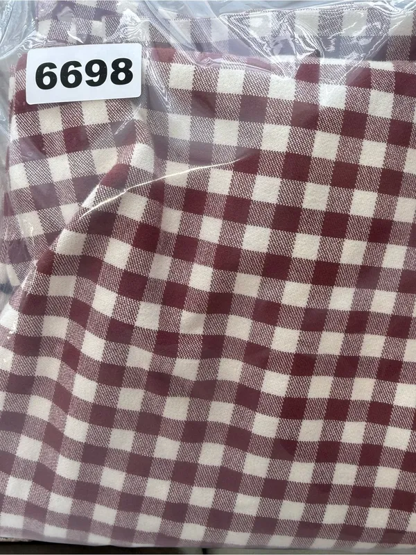 J‎ CREW MARTIE PANTS IN MAHOGANY IVORY GINGHAM SIZE 0p - Image 7
