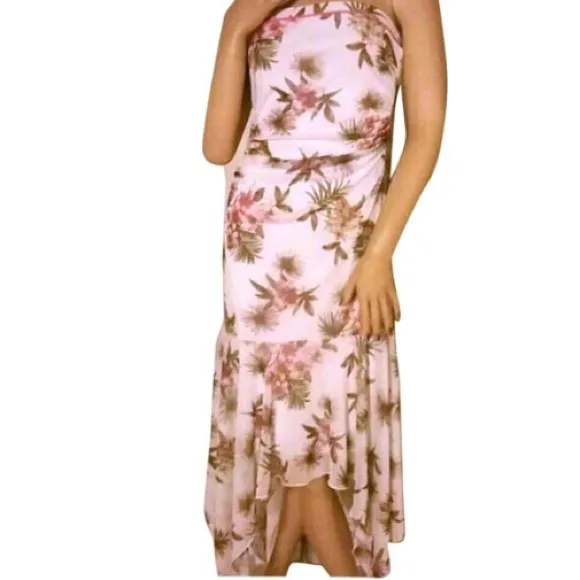 City Triangles Floral Strapless Hi-Lo Dress | Asymmetrical Summer Maxi - Image 5