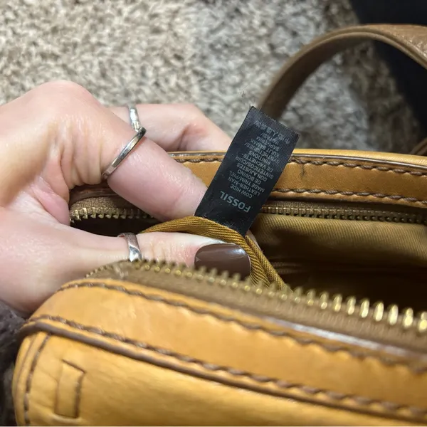 Fossil Leather Crossbody Bag - Image 9