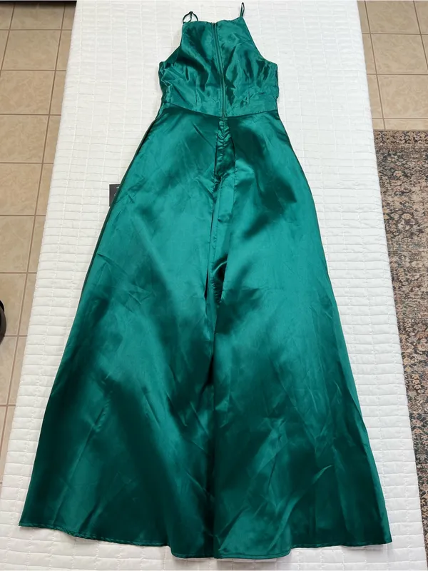 Lulus Broadway Show Emerald Green High-Low Gown Size Small NWT - Image 15