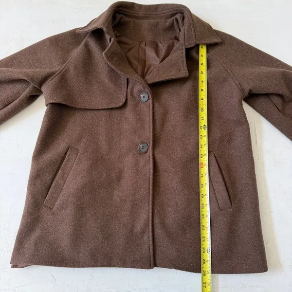 Coffee Brown Womens Coat Blazer Jacket - Image 7