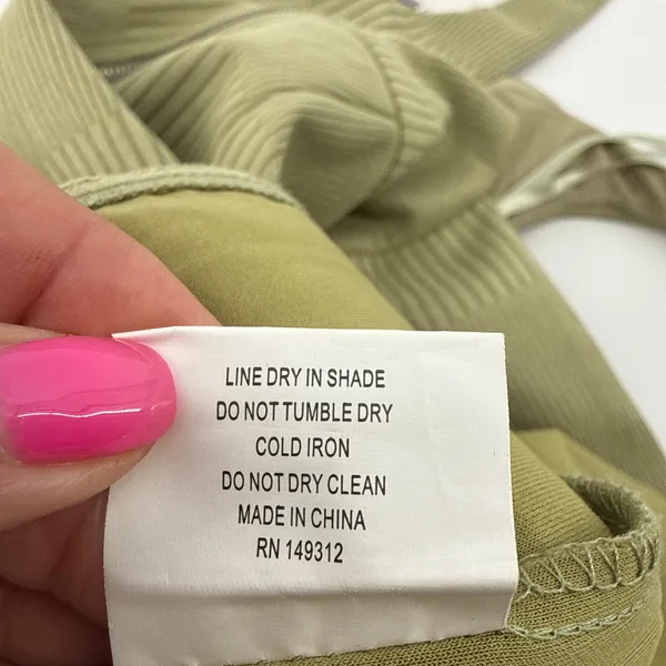 Hello Molly Give Me One More Minute Midi Dress NWT US 2 XS Olive Green‎ Low Back - Image 12