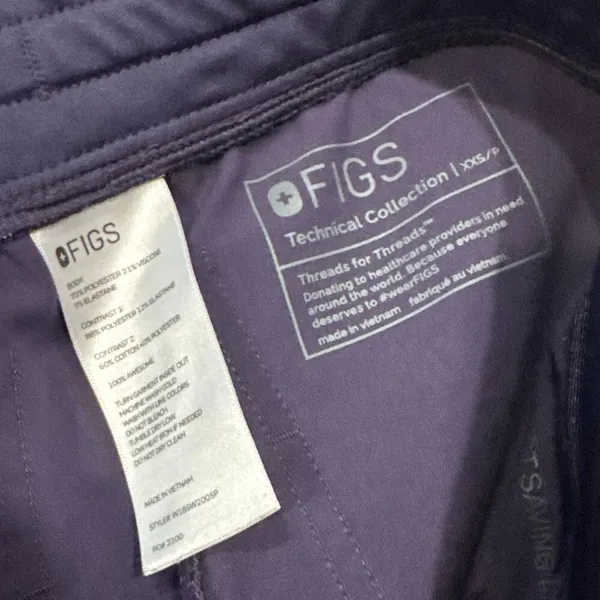 Figs scrub bottoms size XXS P purple shadow - Image 2