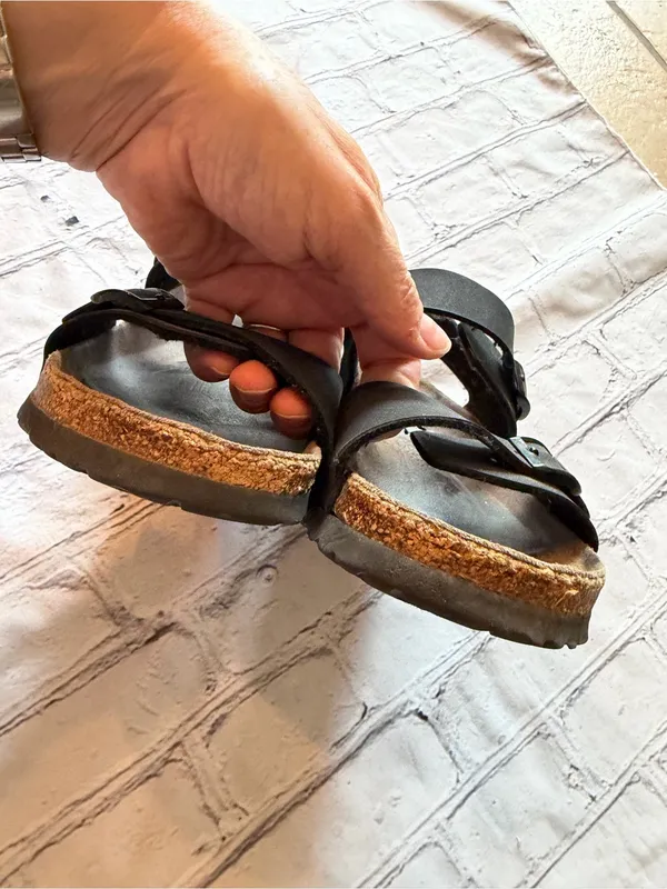Birki's by Birkenstock "Panama" Ankle Strap Sandals 40 Black Hippie Bohemian - Image 10