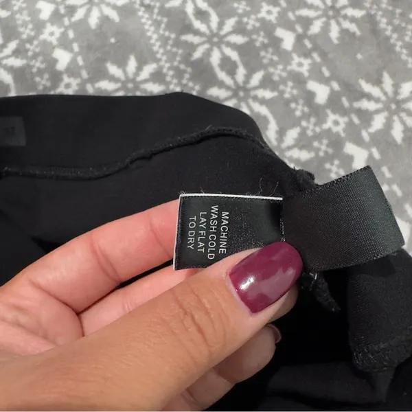 Betabrand Classic Dress Pant Yoga‎ Pants Straight In Black Size Medium - Image 6
