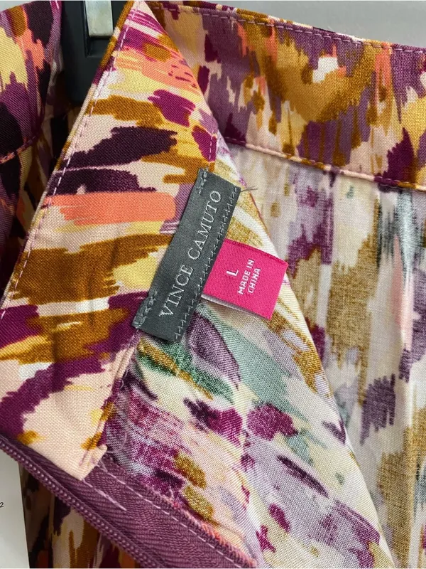 Vince Camuto Boho Ikat Print Maxi Skirt Size L - Image 4