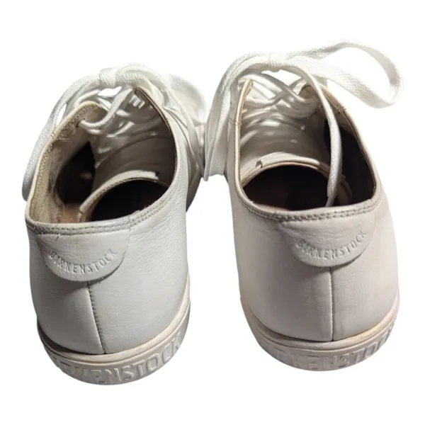 Birkenstock Arran White Leather Low Top Lace Up Casual Sneakers EU 41 US 10 Reg - Image 3