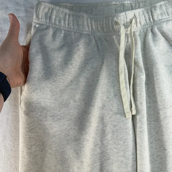 Nike M Medium‎ Joggers Sportswear Club Fleece Oatmeal Heather DQ5191-141 Grey - Image 5