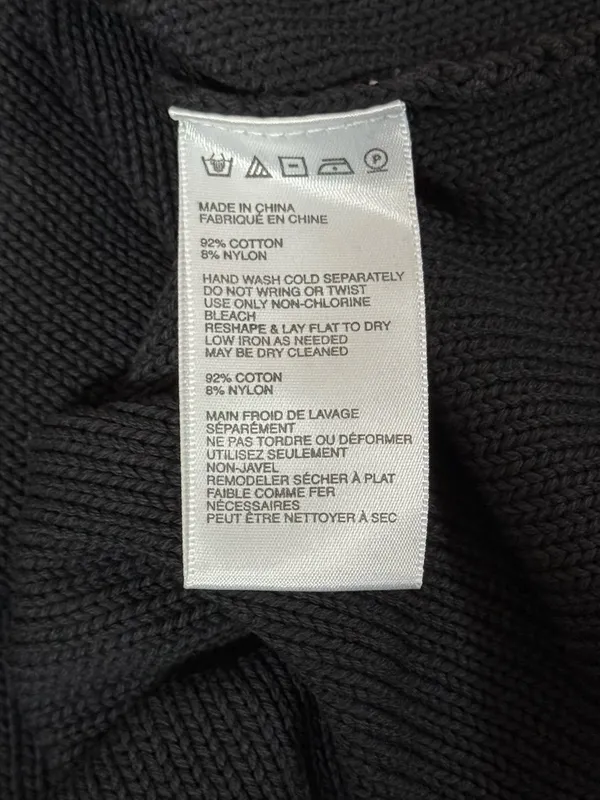 Urban Outfitters Dark Grey Cropped Sweater Size Medium Indie Lounge Streetwear - Image 8