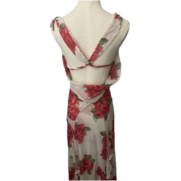 Forever 21 Betsey Johnson Rose Print Maxi Dress FLoral S - Image 5