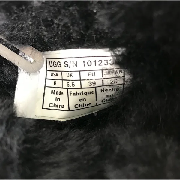 UGG Karlie Brooch Suede Bootie With Swarovski Crystals Sz 8 Black Feminine Comfy - Image 8