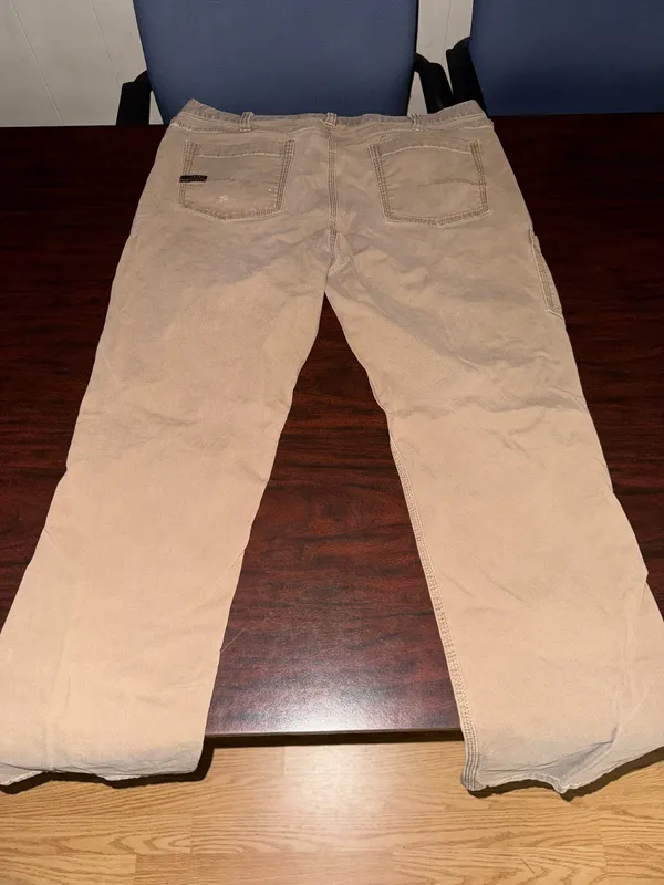 Ariat Rebar M4 Mens Relaxed Straight Pants in Field Khaki Size 40/34 - Image 3