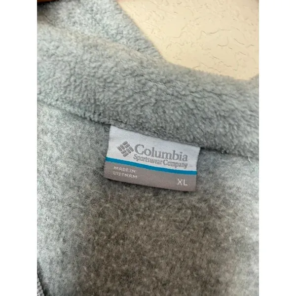 Columbia Benton Springs Full Zip Fleece Jacket Gray Women’s XL - Image 3