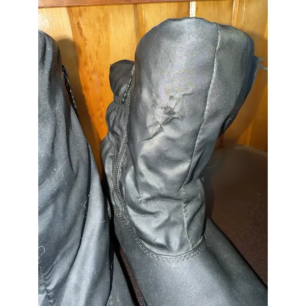 Totes Black Waterproof Winter Snow Boots Comfy Size 8‎ - Image 4