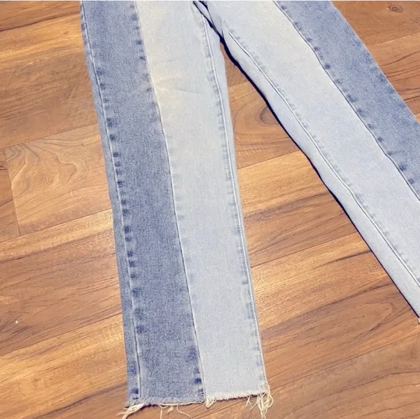 Pacsun Eco Two-Tone '90s Boyfriend Jeans High-rise Straight leg Size 24 - Image 4