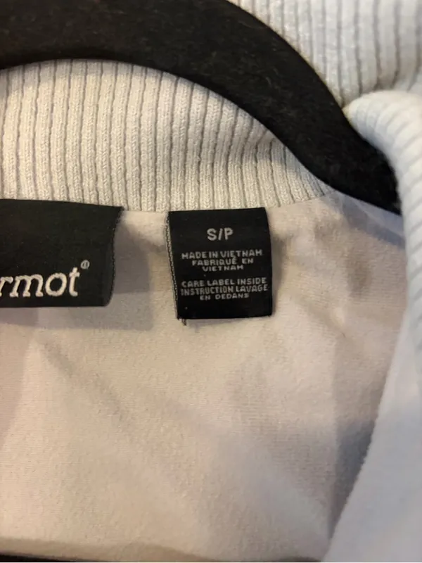 Marmot Jacket Women's Sz Small Gray Full Zip High Neck Zipper Pockets Thick Warm - Image 4