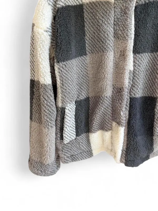 VICI x Thread & Supply Plaid Fleece Teddy Jacket - Image 6