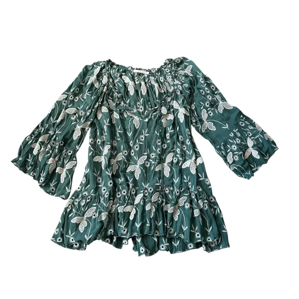 Charina Sarte Resort Mini Dress Green - Image 4