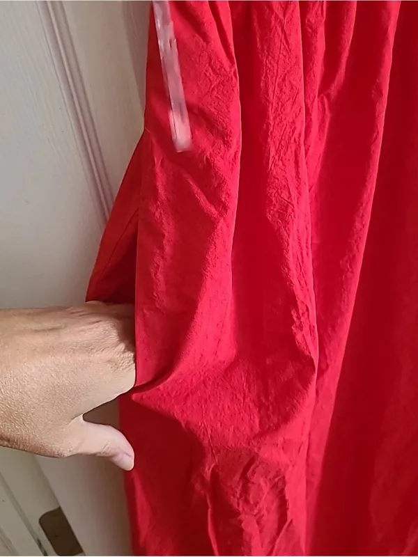 Universal Threads Women's Flutter Cap Sleeve Maxi A-Line Dress Sz L Cotton - Image 4