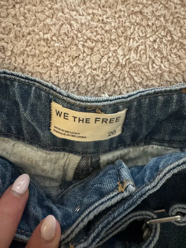 Free People Denim Micro Shorts - Image 3