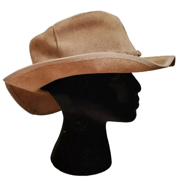VTG Winfield Cover Co Brown Suede Leather Cowboy Hat Men Women Large Western - Image 10