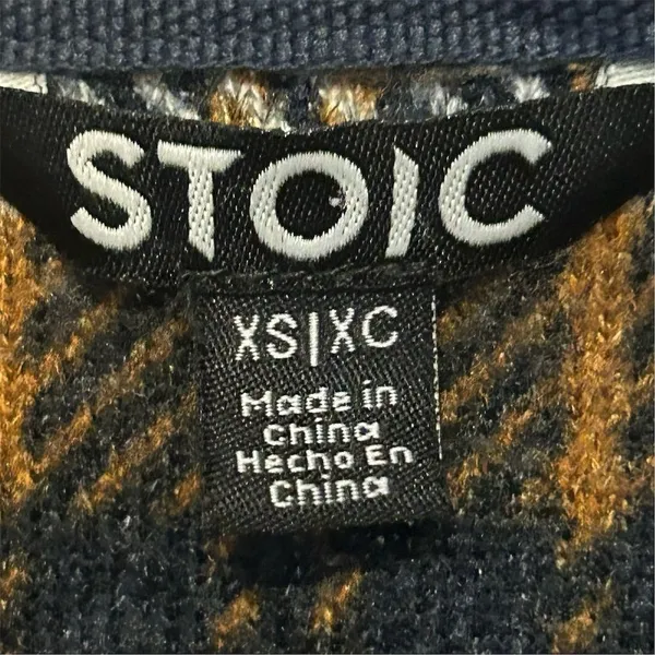 Stoic Women's XS Plaid Fleece Pullover Jacket‎ with Sherpa Collar - Image 9