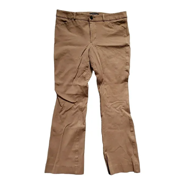 Banana Republic Sloan Pants Women Size 8 Chino Stretch Mid Rise Brown Slacks - Image 2