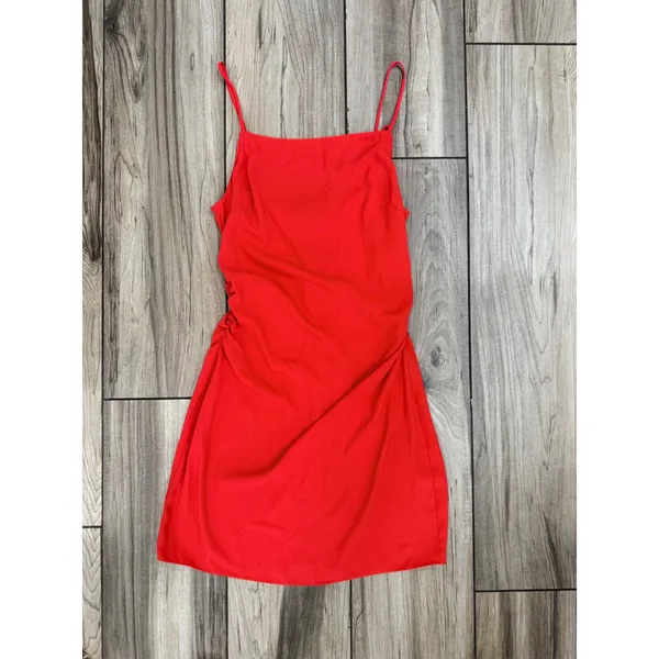 New! Amanda Uprichard‎ Amiyah Mini Dress Candy Apple Red Size Small - Image 4