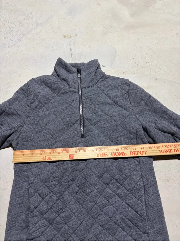 Lululemon forever warm Quarter-Zip Quilted Pullover Gray 2 - Image 4