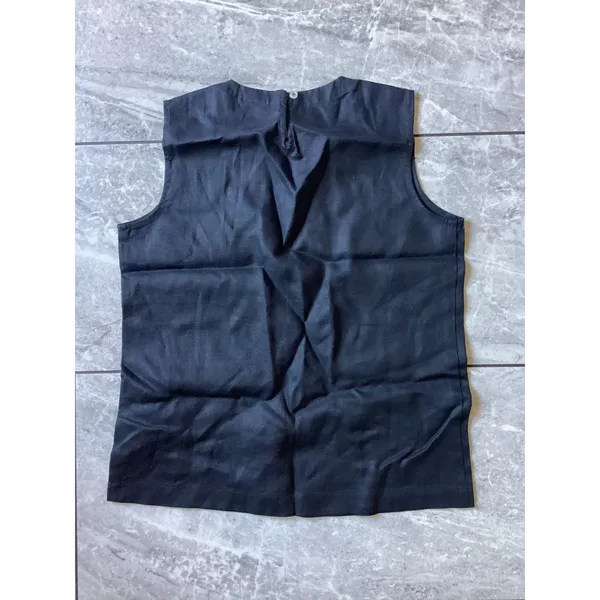 Quince NWOT Black 100% European Linen Tank Top Sleeveless Shell LB19453 XS - Image 7