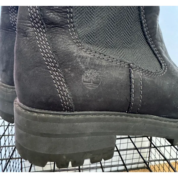 Timberland Courmayeur Valley Chelsea Black Nubuck Lug Boots A1J66 Women’s 9 - Image 6