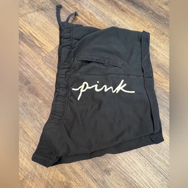 PINK Victoria's Secret Black Athletic Shorts - Image 2