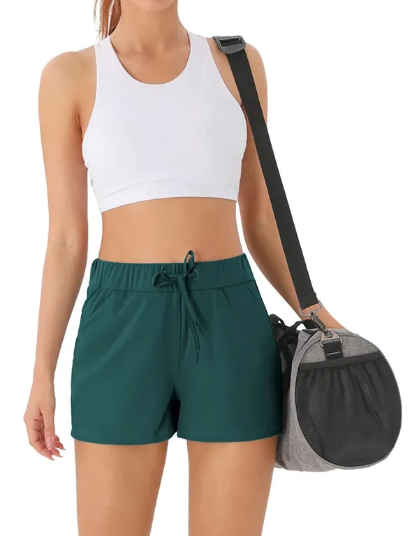 Comfy Travel Hiking Yoga Active Workout Lounge Shorts with Pockets 2.5” S - Image 6