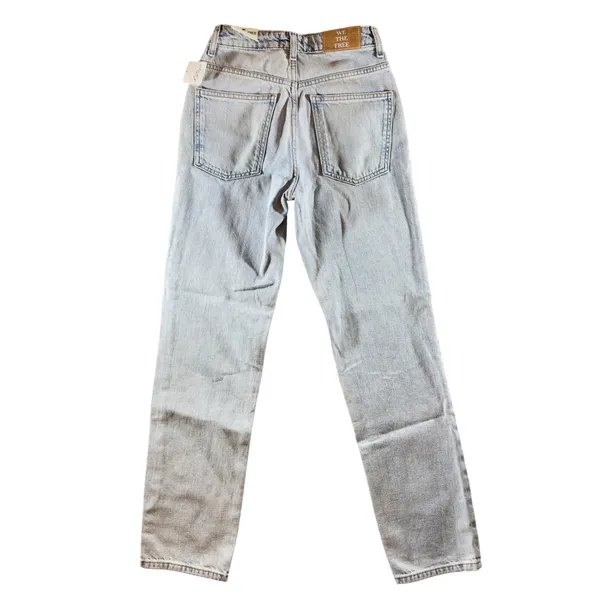 298 |‎ NWT Free People We The Free Pacifica Jeans 24 High Rise Slim Straight - Image 2