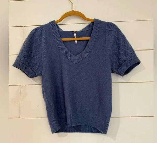 NWOT free people Annabel Cashmere Shirt - Image 7